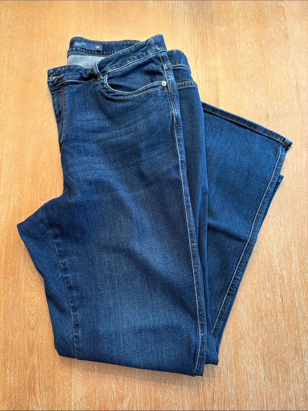 Dark Blue High-Rise Jeans